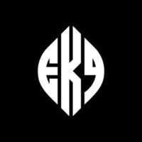ekq circle letter logo design con forma circolare ed ellittica. ekq lettere ellittiche con stile tipografico. le tre iniziali formano un logo circolare. ekq cerchio emblema astratto monogramma lettera marchio vettore. vettore
