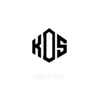 design del logo della lettera kds con forma poligonale. design del logo a forma di poligono e cubo kds. kds esagono logo modello vettoriale colori bianco e nero. monogramma kds, logo aziendale e immobiliare.