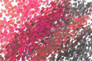 sfondo acquerello su tela bianca, nei colori nero e rosa, minimalista, schizzi e pennellate di vernice vettore