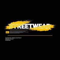 t-shirt design streetwear, adatta per serigrafia, giacche e altro vettore