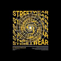 t-shirt design streetwear, adatta per serigrafia, giacche e altro vettore