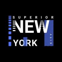 design per la scrittura di new york city, adatto per la serigrafia di magliette, vestiti, giacche e altro vettore