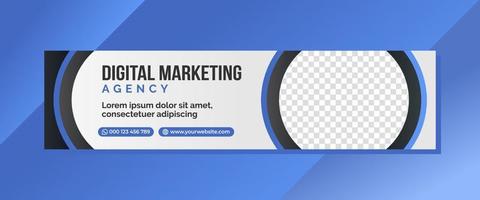 modello di banner marketing digitale vettore