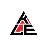 design del logo della lettera triangolo kle con forma triangolare. monogramma di design del logo del triangolo kle. modello di logo vettoriale triangolo kle con colore rosso. logo triangolare kle logo semplice, elegante e lussuoso.