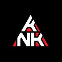 knk triangolo lettera logo design con forma triangolare. knk triangolo logo design monogramma. modello di logo vettoriale triangolo knk con colore rosso. logo triangolare knk logo semplice, elegante e lussuoso.