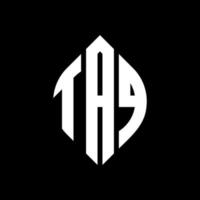 taq circle letter logo design con forma circolare ed ellittica. taq lettere ellittiche con stile tipografico. le tre iniziali formano un logo circolare. taq cerchio emblema astratto monogramma lettera marchio vettore. vettore