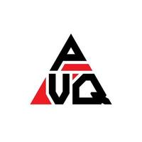 design del logo della lettera triangolare pvq con forma triangolare. monogramma di design con logo triangolo pvq. modello di logo vettoriale triangolo pvq con colore rosso. pvq logo triangolare logo semplice, elegante e lussuoso.