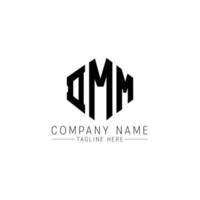 dmm lettera logo design con forma poligonale. design del logo a forma di poligono e cubo dmm. dmm esagonale modello logo vettoriale colori bianco e nero. monogramma dmm, logo aziendale e immobiliare.