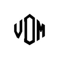 design del logo della lettera vdm con forma poligonale. design del logo a forma di poligono e cubo vdm. colori bianco e nero del modello di logo vettoriale esagonale vdm. monogramma vdm, logo aziendale e immobiliare.