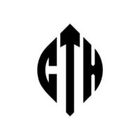 ctx circle letter logo design con forma circolare ed ellittica. lettere ellittiche ctx con stile tipografico. le tre iniziali formano un logo circolare. ctx cerchio emblema astratto monogramma lettera marchio vettore. vettore