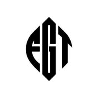 fgt cerchio lettera logo design con forma circolare ed ellittica. fgt lettere ellittiche con stile tipografico. le tre iniziali formano un logo circolare. fgt cerchio emblema astratto monogramma lettera marchio vettore. vettore