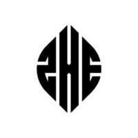 zxe circle letter logo design con forma circolare ed ellittica. zxe lettere ellittiche con stile tipografico. le tre iniziali formano un logo circolare. zxe cerchio emblema astratto monogramma lettera marchio vettore. vettore