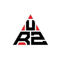 design del logo della lettera del triangolo urz con forma triangolare. monogramma di design del logo del triangolo urz. modello di logo vettoriale triangolo urz con colore rosso. logo triangolare urz logo semplice, elegante e lussuoso.