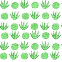 modello senza cuciture con cactus su sfondo bianco in stile cartone animato.illustrazione vettoriale