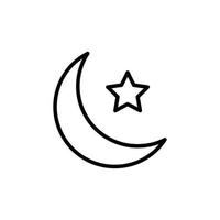 luna ramadhan islamico vettore