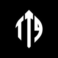 ttq cerchio lettera logo design con cerchio ed ellisse. ttq lettere ellittiche con stile tipografico. le tre iniziali formano un logo circolare. ttq cerchio emblema astratto monogramma lettera marchio vettore. vettore