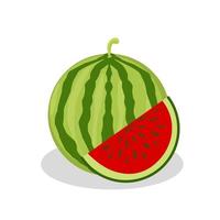 illustrazione della frutta dell'anguria. icona di frutta anguria. frutta vettore