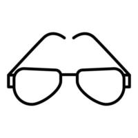 stile icona occhiali vettore