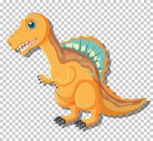 simpatico dinosauro spinosauro isolato vettore