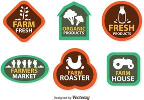 Agricoltori Logo icone vettoriali