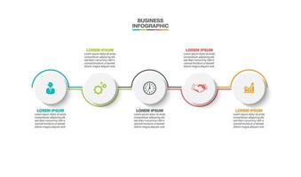 modello di presentazione aziendale infografica vettore