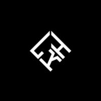 lkh lettera logo design su sfondo nero. lkh creative iniziali lettera logo concept. disegno della lettera lkh. vettore