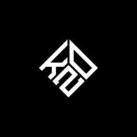 kzo lettera logo design su sfondo nero. kzo creative iniziali lettera logo concept. disegno della lettera kzo. vettore