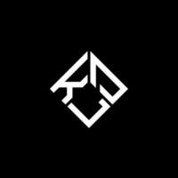 kld lettera logo design su sfondo nero. kld creative iniziali lettera logo concept. disegno della lettera kld. vettore