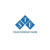 stf lettera logo design su sfondo bianco. stf creative iniziali lettera logo concept. disegno della lettera stf. vettore