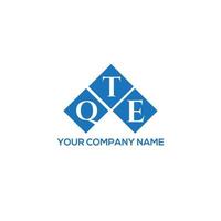 qte lettera logo design su sfondo bianco. qte creative iniziali lettera logo concept. disegno della lettera qte. vettore