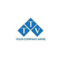 ttv lettera logo design su sfondo bianco. ttv creative iniziali lettera logo concept. disegno della lettera tv. vettore