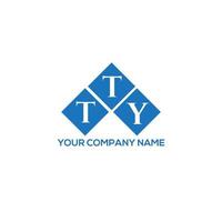 tty lettera logo design su sfondo bianco. tty creative iniziali lettera logo concept. disegno della lettera tty. vettore