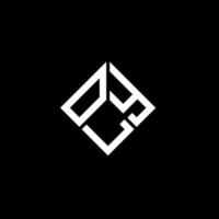 oly lettera logo design su sfondo nero. oly creative iniziali lettera logo concept. disegno di una sola lettera. vettore