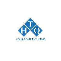 htq lettera logo design su sfondo bianco. htq creative iniziali lettera logo concept. disegno della lettera htq. vettore