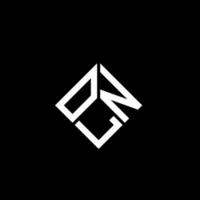 oln lettera logo design su sfondo nero. oln creative iniziali lettera logo concept. disegno di una lettera. vettore