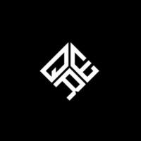 qre lettera logo design su sfondo nero. qre creative iniziali lettera logo concept. design della lettera qre. vettore