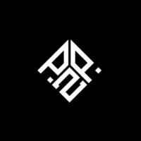 disegno del logo della lettera pzp su sfondo nero. pzp creative iniziali lettera logo concept. disegno della lettera pzp. vettore