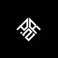 disegno del logo della lettera pzr su sfondo nero. pzr creative iniziali lettera logo concept. disegno della lettera pzr. vettore