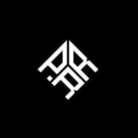 prr lettera logo design su sfondo nero. prr creative iniziali lettera logo concept. disegno della lettera prr. vettore