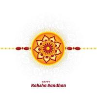 sfondo della carta del festival tradizionale indù raksha bandhan vettore