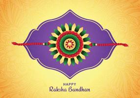 festival indiano raksha bandhan con sfondo decorativo rakhi vettore