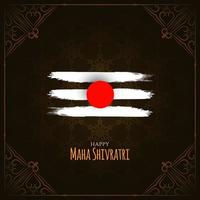 felice maha shivratri festival classico sfondo mitologico vettore