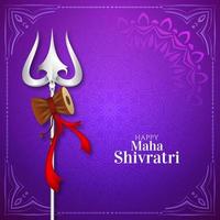 felice maha shivratri indiano tradizionale festival sfondo vettore