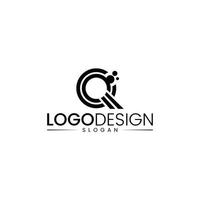 lettera q o lettera o logo design, creativo lettera q logo design vettoriale