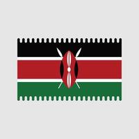 vettore di bandiera del Kenya. bandiera nazionale