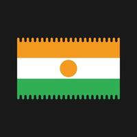 vettore di bandiera del niger. bandiera nazionale