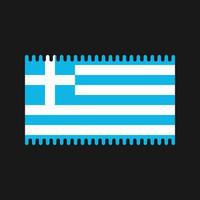 vettore di bandiera della grecia. bandiera nazionale