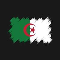 pennello bandiera algeria. bandiera nazionale vettore