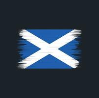 spazzola della bandiera della Scozia. bandiera nazionale vettore