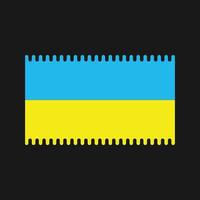 vettore di bandiera ucraina. bandiera nazionale